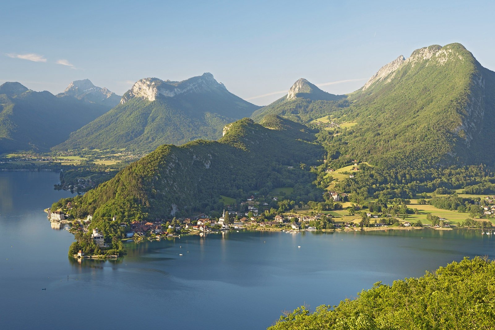 Vue sur les montagnes depuis Duingt